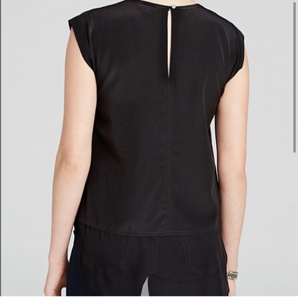 Rebecca Taylor Charlie Silk Top in Black Size 10 - Picture 2 of 9